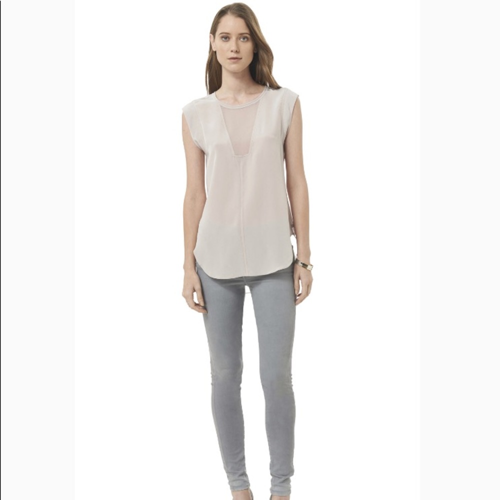 Rebecca Taylor 100% silk Charlie blouse